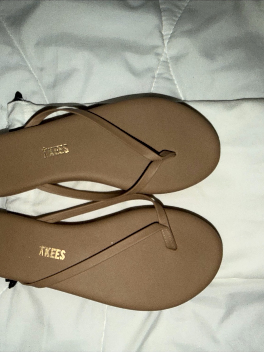 TKEES Tan Platform Flip Flop Sandals - Picture 5 of 5